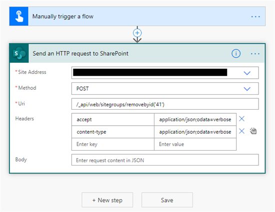 Delete A SharePoint Group Using Microsoft Flow/Power Automate
